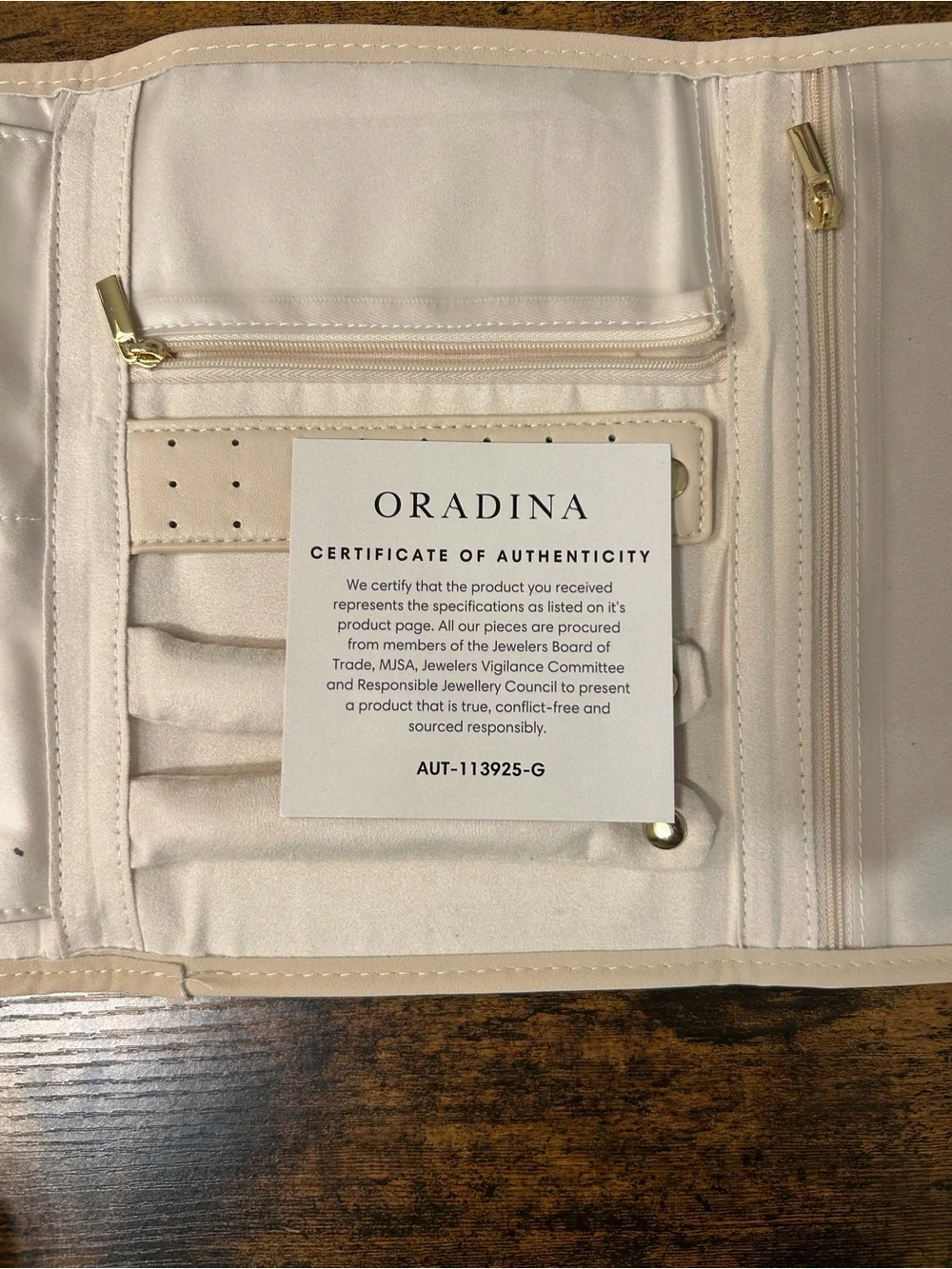 ORADINA Travel Jewelry Organizer Case